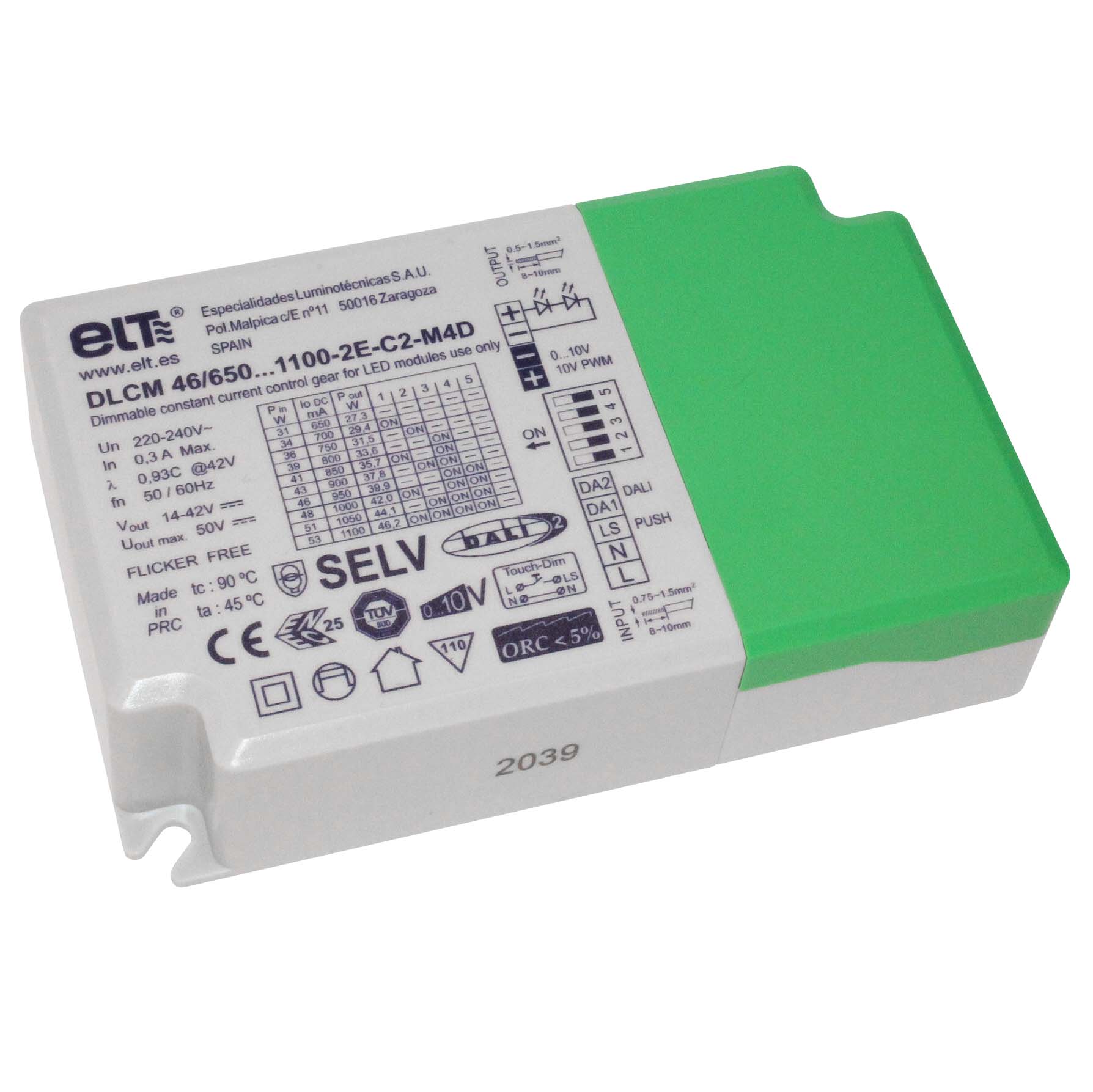 80DRDLCM2_alimentation_driver_dali_0-10v_push_53w_IP20