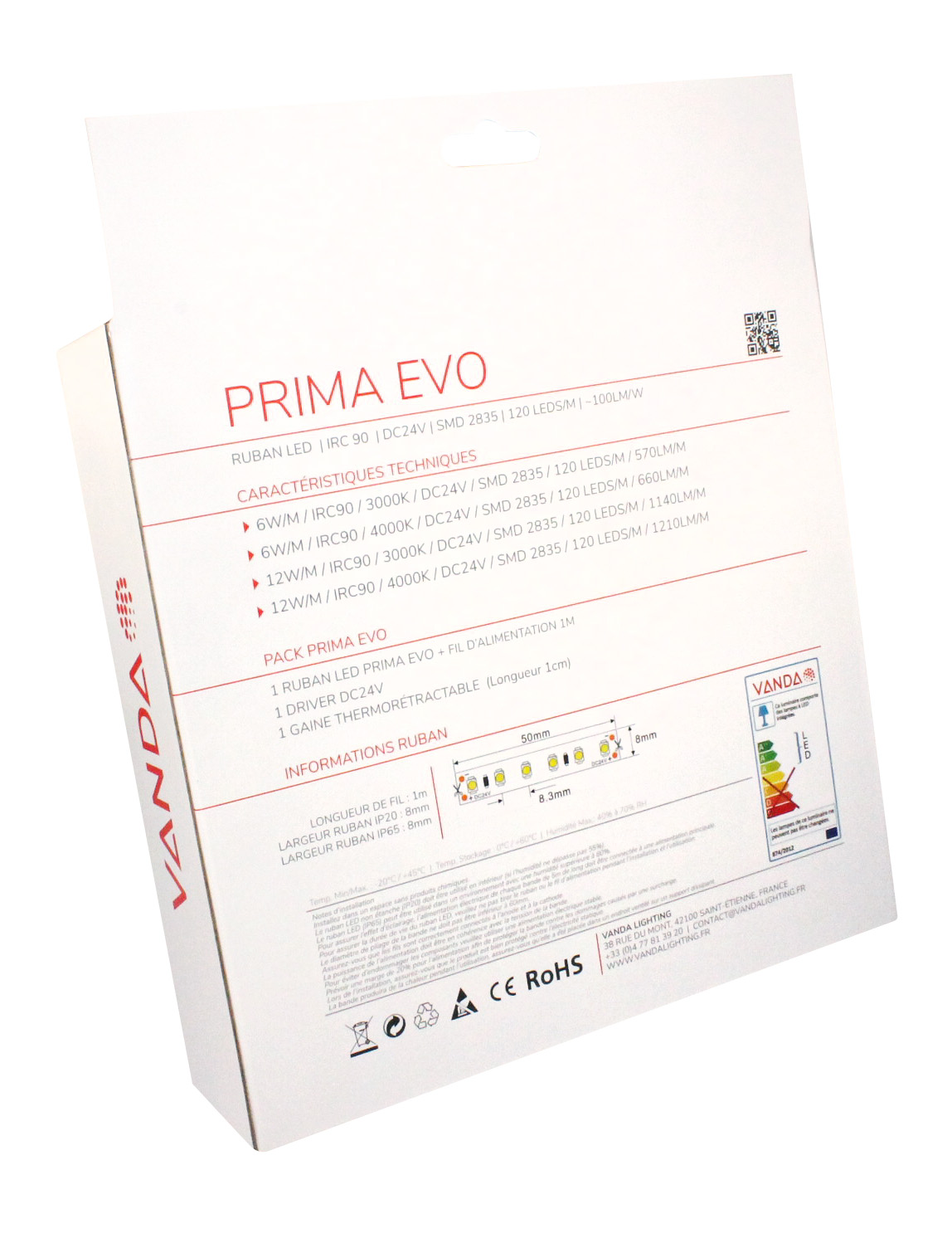 P654K0650_pack_ruban_led_5m_alimentation_prima_evo_6w_24v_4000k_IP651